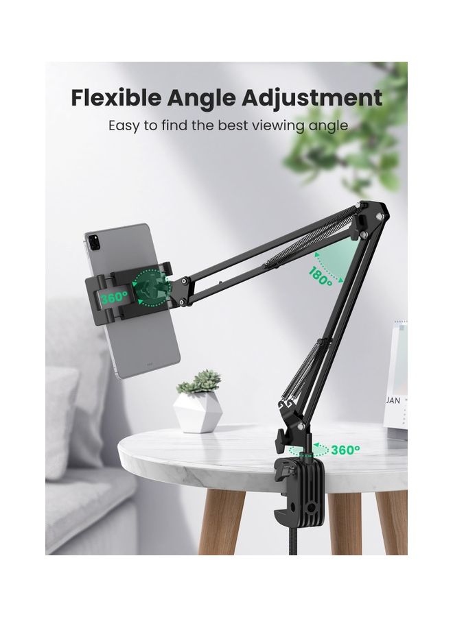 يو جرين حامل تابلت وآي باد وهاتف قابل للتعديل بزاوية 360 درجة مناسب للاستلقاء متوافق مع هواتف آيفون 14/ 14 بلس/ 14 برو ماكس/ 14 برو/ آيفون 13/ 13 ميني/ 13 برو/ 13 برو ماكس وآي باد برو وميني وآي باد 9 وجميع أجهزة التابلت والهواتف مقاسات ما بين 4 بوصة وحتى 12.9 بوصة - Image 3